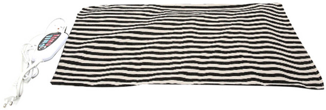 제스파 프리미엄 전기 온열 찜질기, SHP6751BK, 블랙 스트라이프