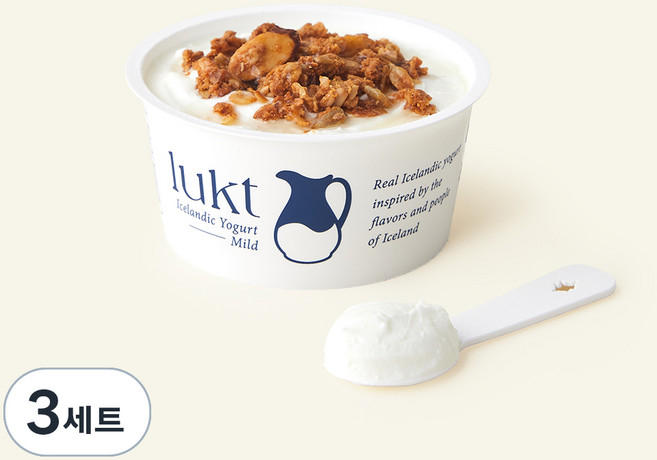 룩트 아이슬란딕 요거트 마일드 100g + 허니스틱 15g + 그래놀라 클러스터 25g, 140g, 3세트
