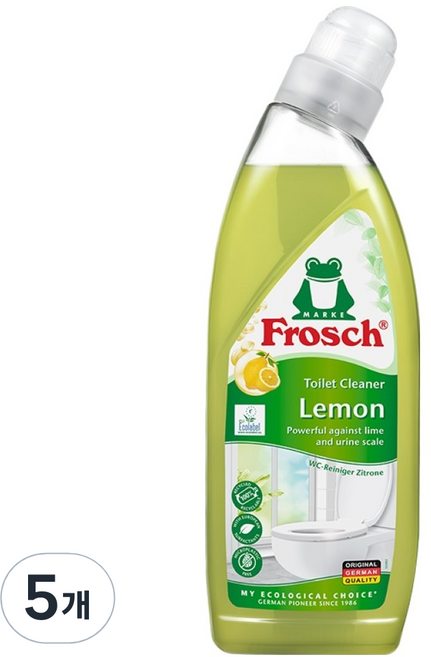 프로쉬 변기세정제 레몬, 750ml, 5개