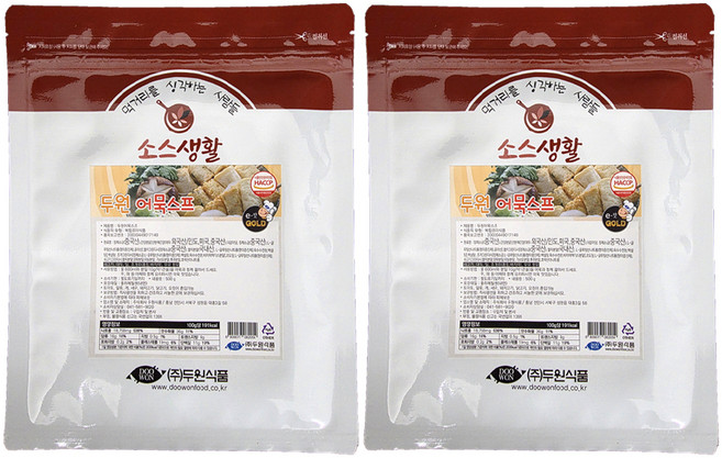 두원식품 어묵스프, 2개, 500g
