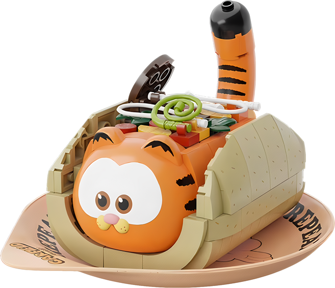 PANTASy 拼奇 加菲貓美味塔可 收藏積木 86808 可愛造型積木 親子同樂收藏, 1盒