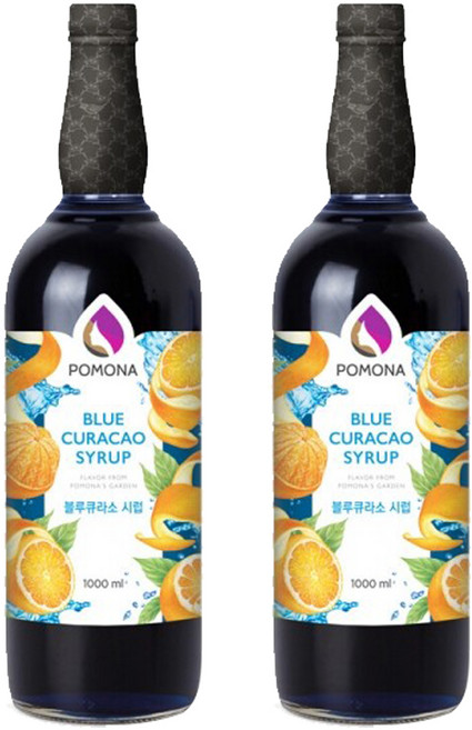 포모나 블루큐라소 시럽, 2개, 1L