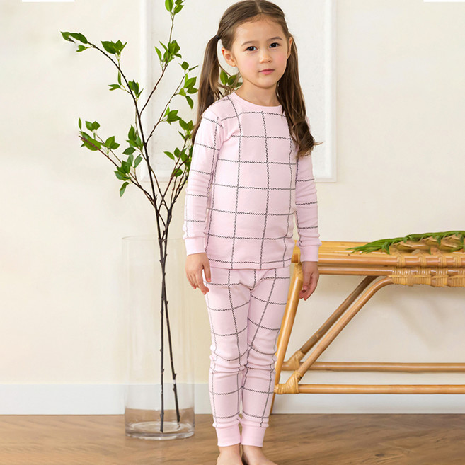 메이키즈 아동용 심플스퀘어 30수 후라이스 내의 상하세트