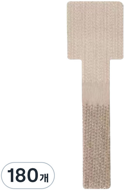 앞날창창 무타공 접착 벨크로 전선 케이블 정리 밴드, 베이지, 180개