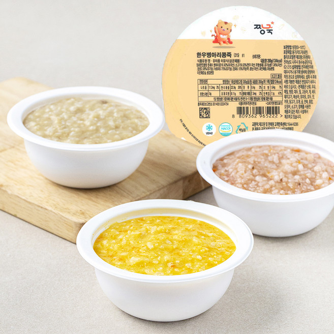 짱죽 냉장 이유식 중기 죽1(7-8개월부터) 200g x 4팩 세트 D, 800g, 1세트