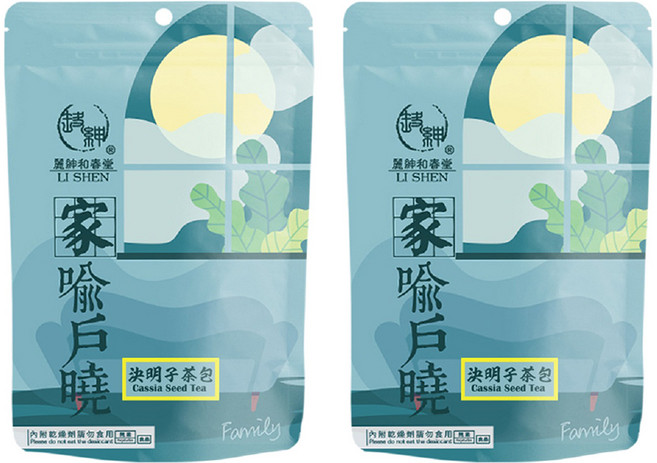 麗紳和春堂 決明子茶包 無咖啡因 冷熱皆宜 家庭號茶飲, 10包, 6g, 2袋