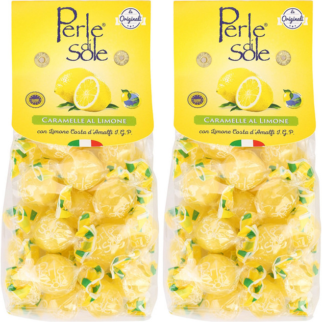 페를레디솔레 레몬맛 캔디, 200g, 2개