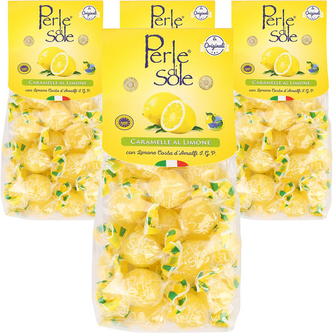 페를레디솔레 레몬 캔디, 200g, 4개