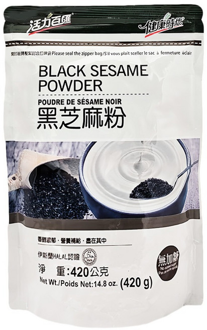 健康時代 黑芝麻粉 無加糖, 420g, 1包