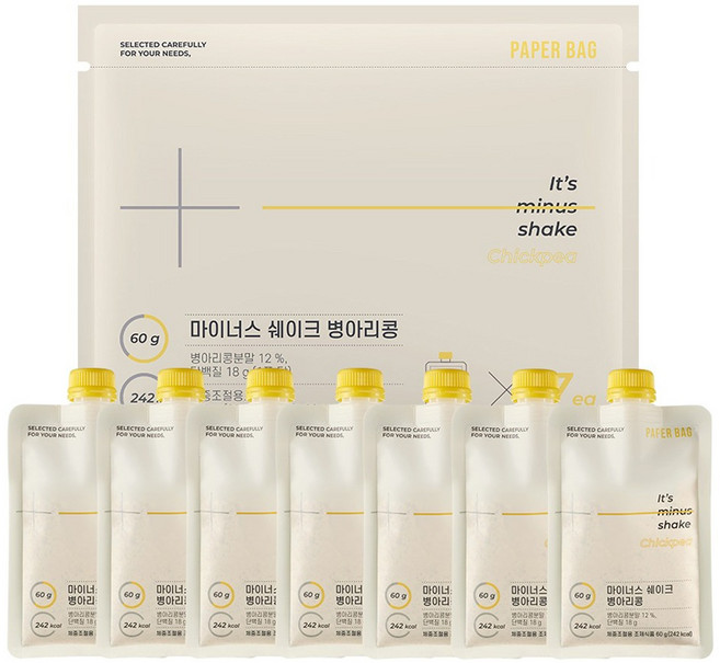 페이퍼백 마이너스 쉐이크 병아리콩, 420g, 1개