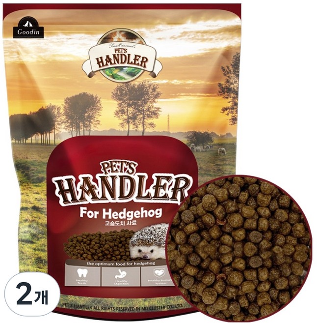펫츠핸들러 고슴도치 사료, 400g, 2개