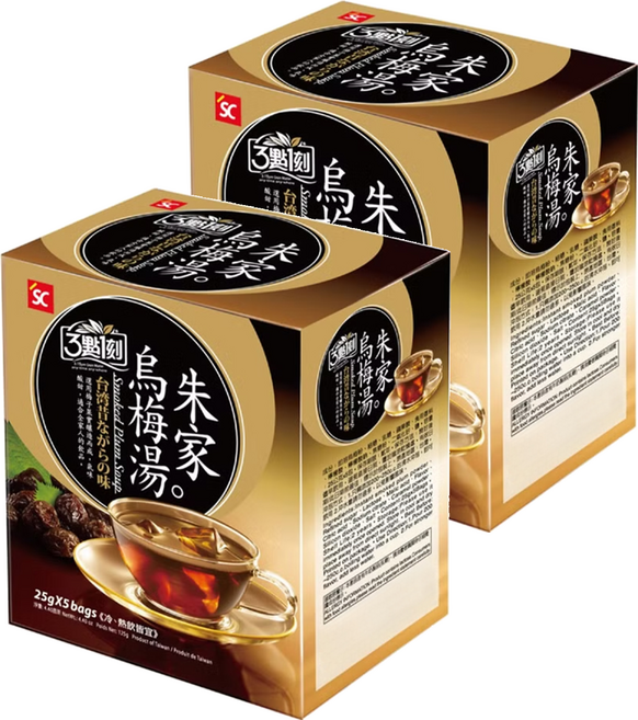 3點1刻 朱家烏梅湯, 25g, 5包, 2盒