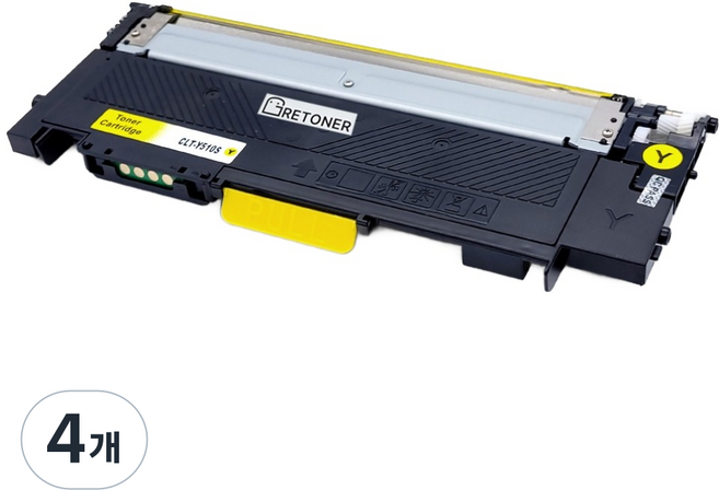그래토너 삼성 CLT-Y510S 호환 재생 토너, 노랑, 4개