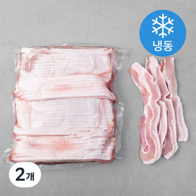 미트코리아 스페인 삼겹 7mm (냉동), 2.5kg, 2개