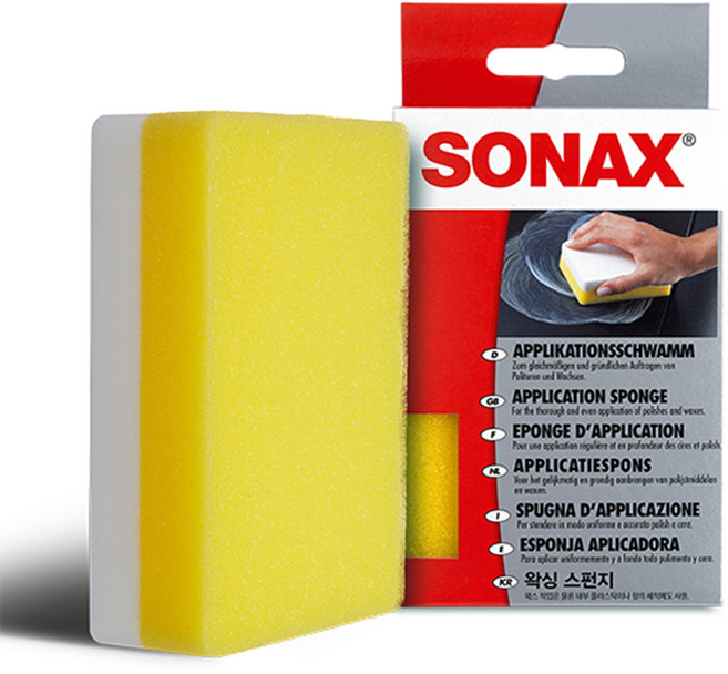소낙스 왁싱스펀지, 노랑, 1개