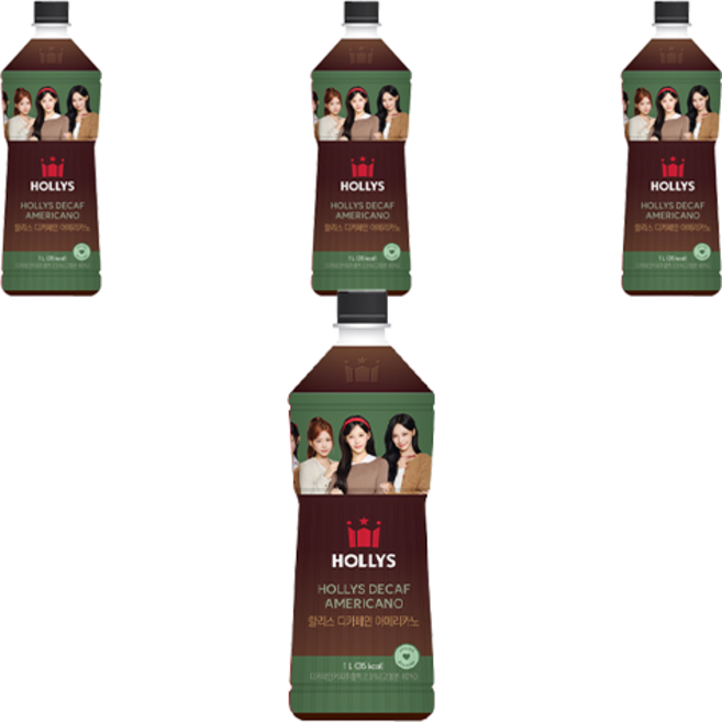 할리스 디카페인 아메리카노, 1L, 4개