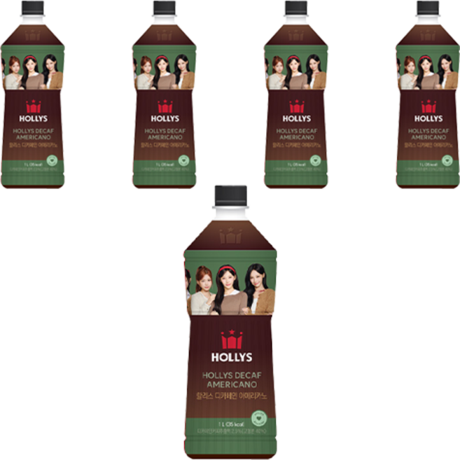 할리스 디카페인 아메리카노, 1L, 5개