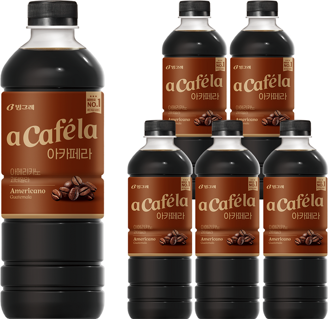 아카페라 아메리카노 과테말라, 1L, 6개