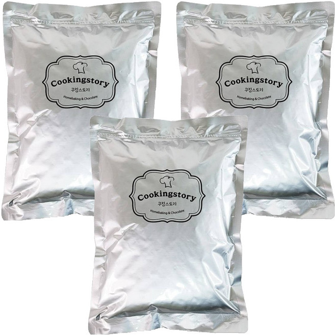 쿠킹스토리 밀크 컴파운드 코인 코팅초콜릿, 1kg, 3개