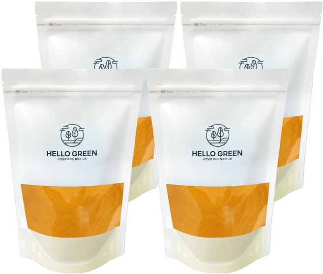 헬로우그린 강황가루, 500g, 4개