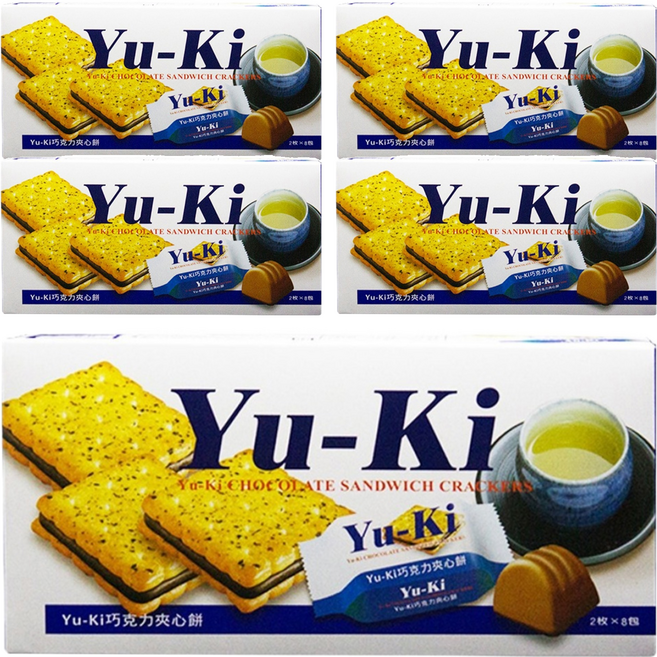 Yu-Ki 夾心餅 巧克力口味, 150g, 5盒