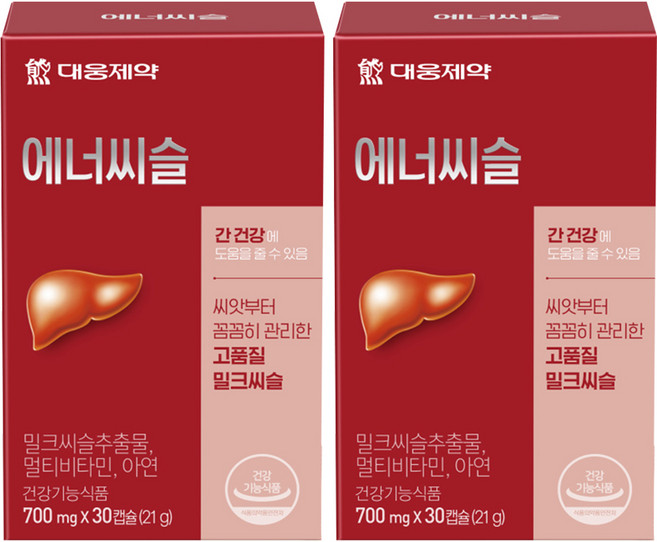 에너씨슬 밀크시슬, 30정, 2개