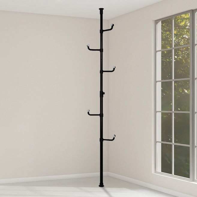 코멧 홈 폴 1단 행거, 블랙