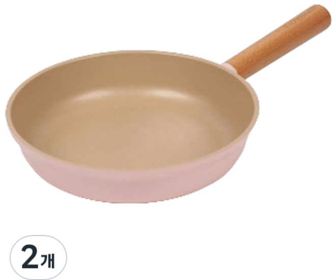 키친웰 인덕션 에띠 우드 IH 프라이팬, 20cm, 2개