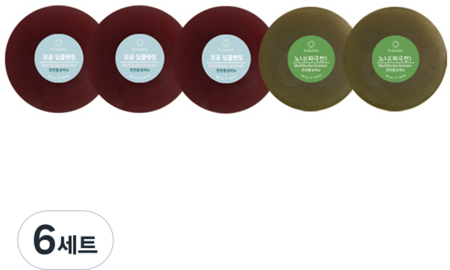 프로버블리 프리미엄 중성비누 5p 세트 550g 딥클렌징 3p + 노니 2p, 6세트