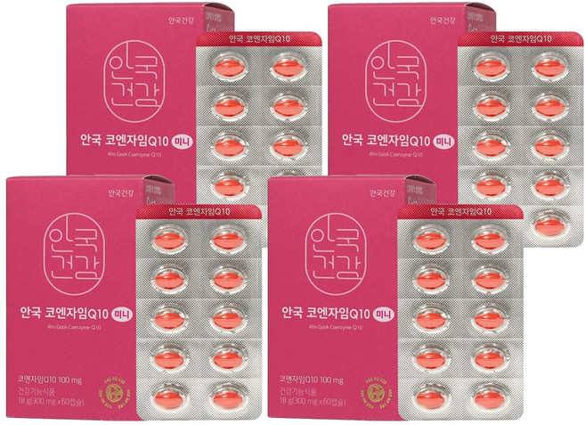 안국건강 코엔자임Q10 미니, 60정, 4개