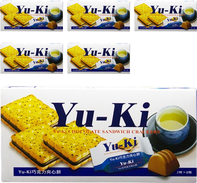Yu-Ki 夾心餅 巧克力口味, 150g, 6盒