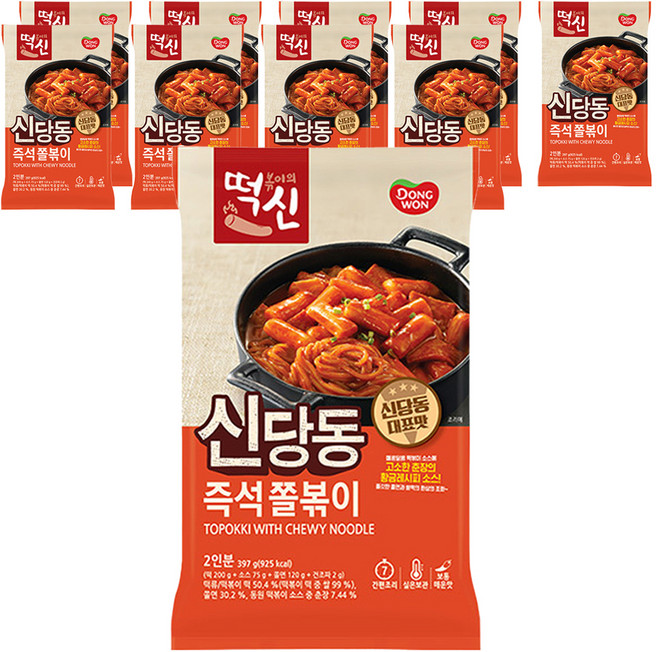 떡볶이의 신 신당동 즉석 쫄볶이, 397g, 10개