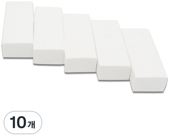 문구담 잘지워지는 미술용 지우개, 화이트, 10개
