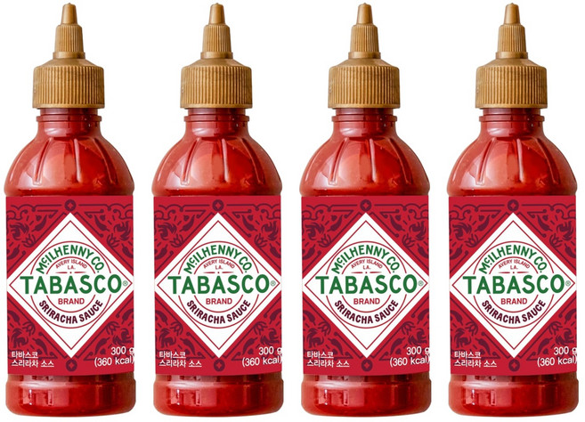 타바스코 스리라차소스, 300g, 4개