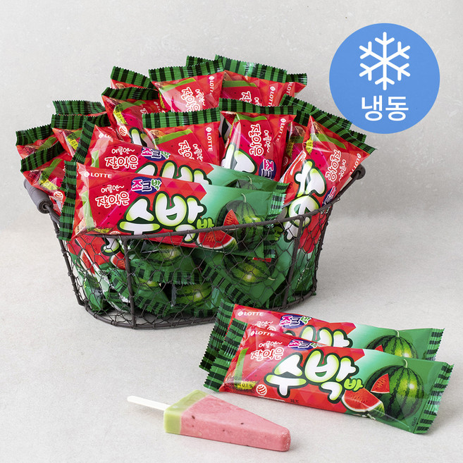 롯데웰푸드 수박바 (냉동), 80ml, 1개입, 40개