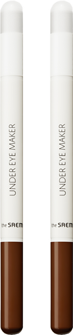 The Saem 得鮮 臥蠶雙頭眼影棒 #01 嫩媚光感白, #01嬌媚光感白, 2支