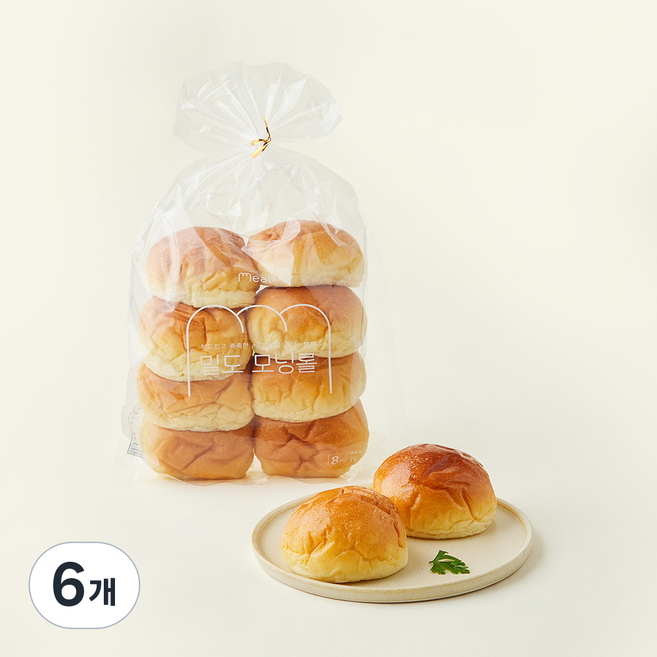 밀도 모닝롤 8입, 240g, 6개