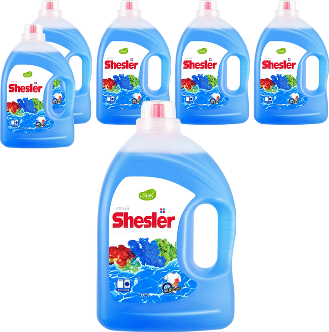 쉬슬러 액체세제 에이프릴 본품, 3.05L, 6개