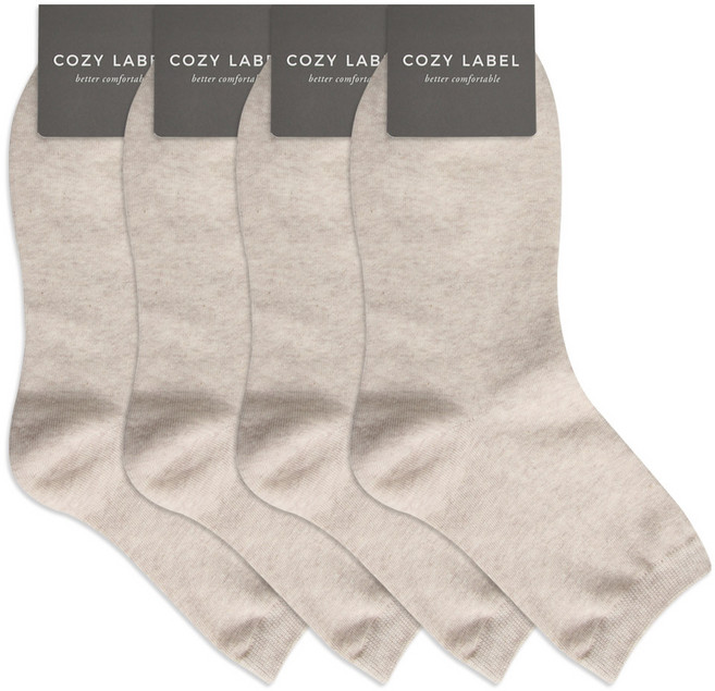 코지라벨 무지 중목 12컬러 양말 4족 세트