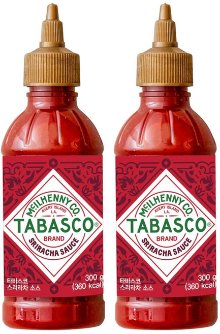 타바스코 스리라차소스, 300g, 2개