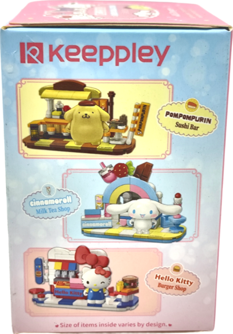 KEEPPLAY 奇妙積木 三麗鷗 餐館系列 積木盲盒 隨機出貨, 1盒
