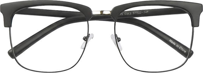 TheBrille 大尺寸半框金邊眼鏡