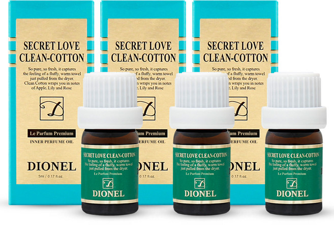 DIONEL Clean-Cotton女性私密護理香氛精油, 5ml, 3個