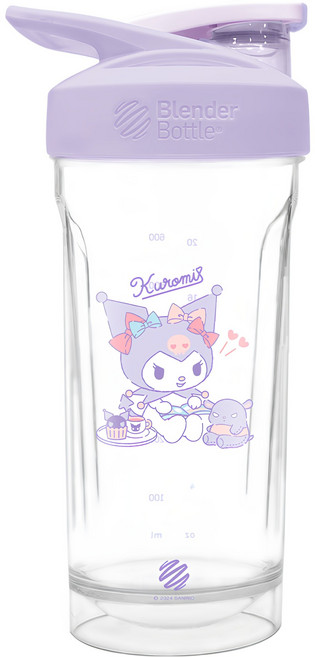 Blender Bottle 三麗鷗 酷洛米環保隨行杯 828ml 28oz, 透明白色 + 紫色, 1個