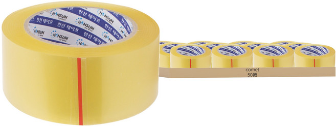 comet 透明封箱膠帶 40m x 4.8cm, 50捲
