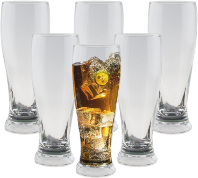 착한살림 롱 바이젠 비어 글라스 맥주잔, 6개