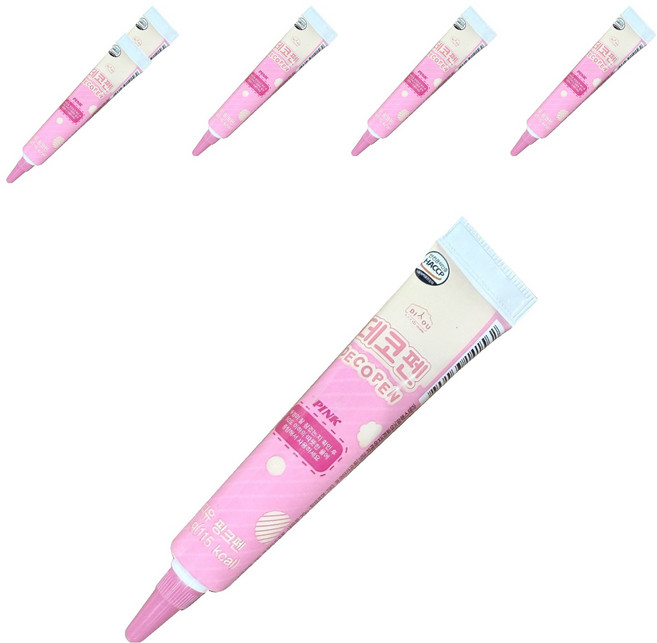 디유 초코 데코펜 핑크, 20g, 6개