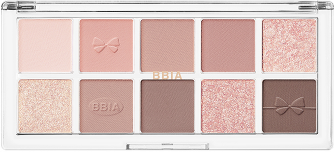 BBIA 魅雅 蝴蝶結全新基礎10色眼影盤 8.5g 02 Your Peach, 1個