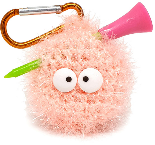 고골프 먼지 골프공 주머니, 연핑크, 1개