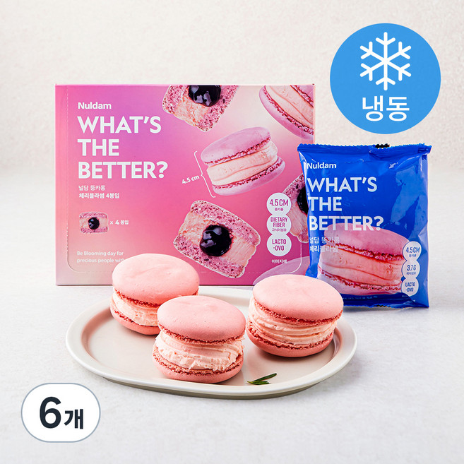 널담 뚱카롱 체리블라썸 (냉동), 50g, 4개입, 6개